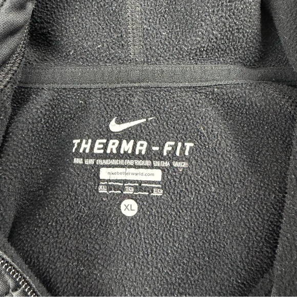 NIKE Women’s Therma Fit Full Zip Hoodie Jacket, Black On Black,Size XL - Picture 14 of 16
